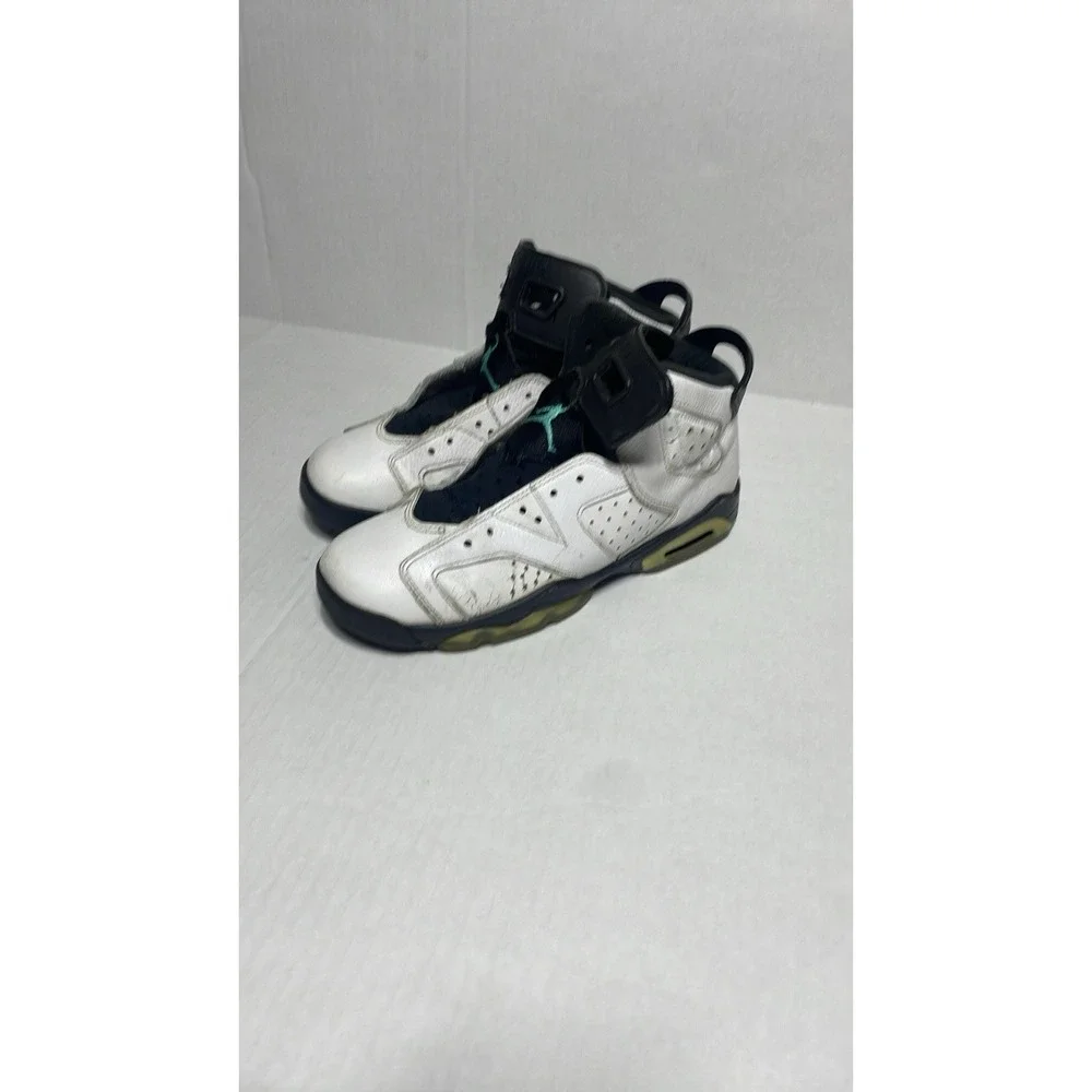 Air Jordan  Hyper‎ Jade  Retro White Black Green Emerald Mens Sz 7